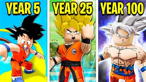 100 Years As Goku Roblox Youtube