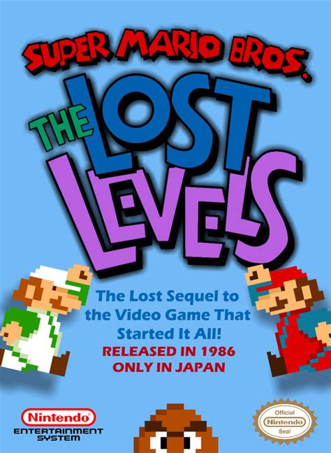 Smb 2 The Lost Levels Nes Box Art Version 3 By Cphthegamer On Deviantart