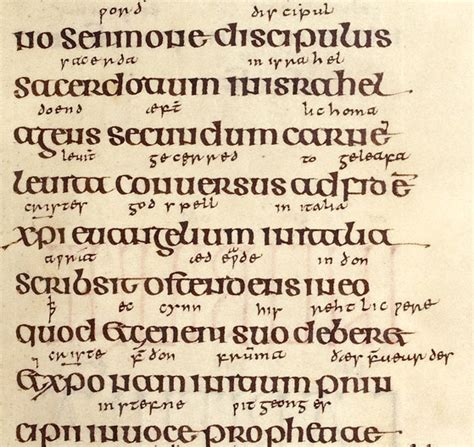 Old English The Anglo Saxon Language