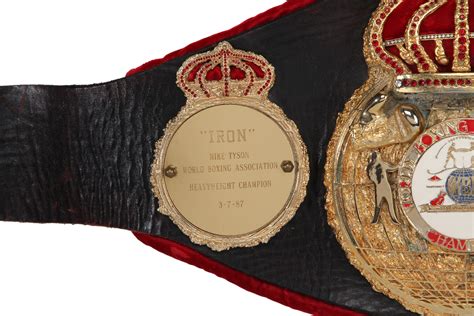 Lot Detail Mike Tysons 1987 Wba Heavyweight Championship Boxing Belt