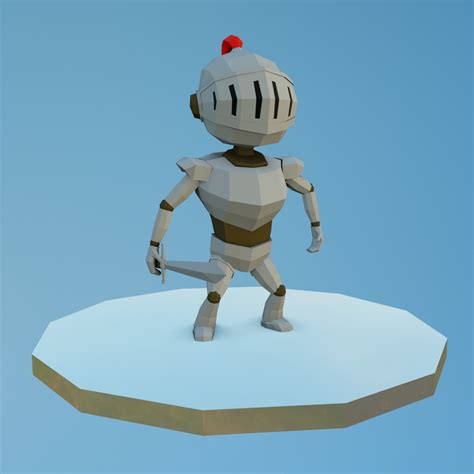 Animated Knight Free 3d Models Blender Blend Download Free3d