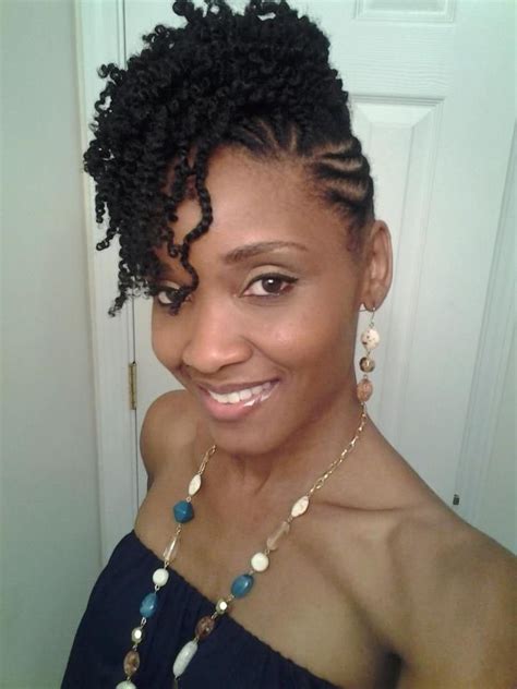 Trying This Out Too Cute Braided Hairstyles Updo Natural Hair Twists Crochet Braids
