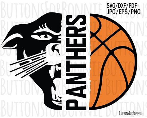 Panther Mascot Panther Svg Basketball Svg Panther Etsy Basketball