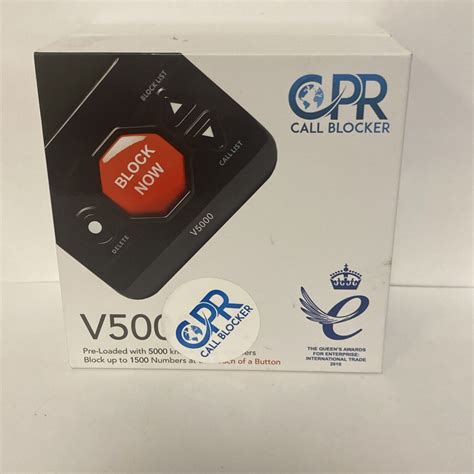 Cpr V5000 Call Blocker For Landline Phones Block Robocalls Stop Spam