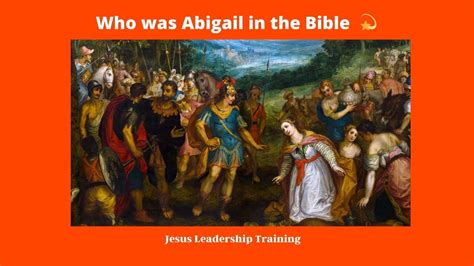 Who Was Abigail In The Bible Youtube