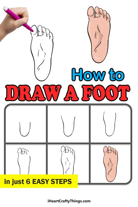 Foot Drawing How To Draw A Foot Step By Step