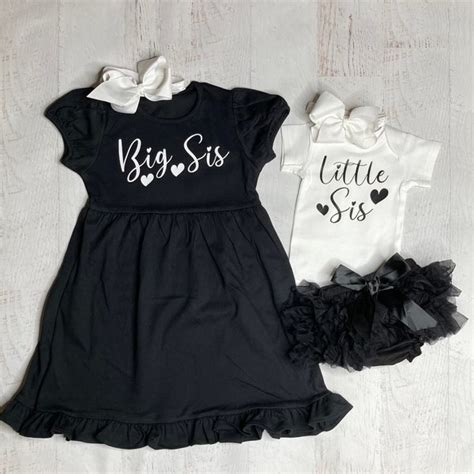 Big Sister And Little Sister Matching Dresses Etsy
