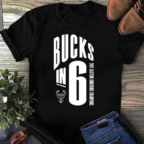 Bucks In 6 Shirt Alternate Milwaukee Bucks Logo T Shirt By