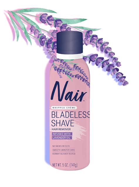 Nair Lavender Bladeless Shave Body Hair Remover Cream Nair