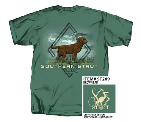 Southern Strut Chocolate Lab Hunting Dog Short Sleeve T Shirt Ebay