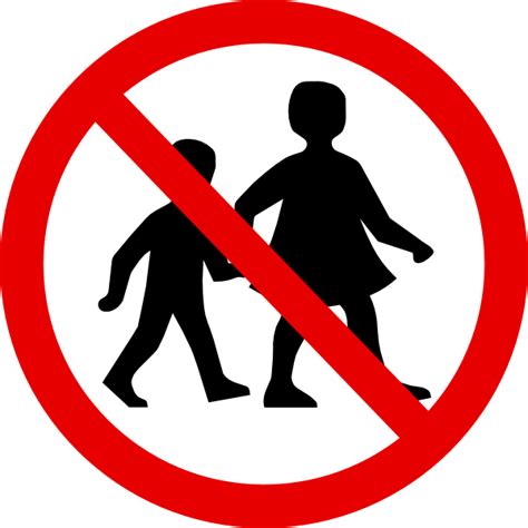 No Children Sign Clip Art At Vector Clip Art