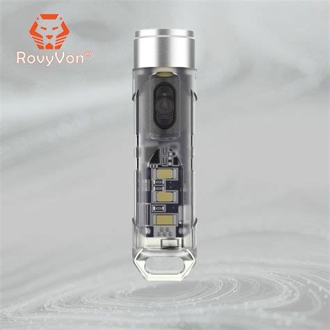 Rovyvon A5 Keychain Flashlight 550 Lumens Led Rechargeable Flashlight