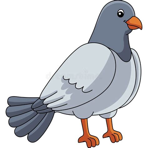 Pigeon Cartoon Colored Clipart Illustration Stock Vector Illustration