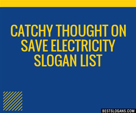 100 Catchy Thought On Save Electricity Slogans 2024 Generator