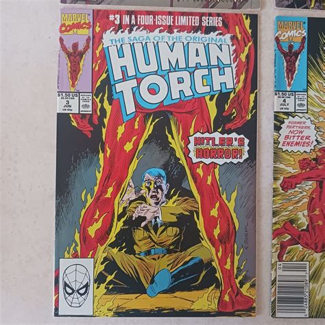 The Saga Of The Original Human Torch 1 4 1990 Marvel Full Complete