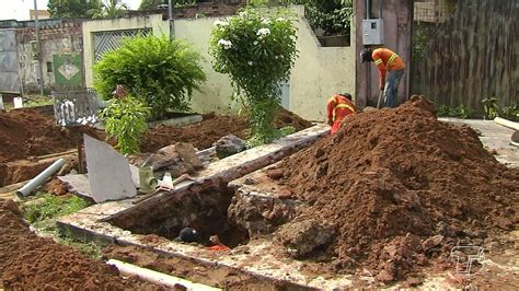 Casas do bairro Santíssimo recebem serviços de ligação de rede de