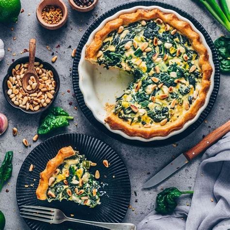 Vegan Spinach Cheese Quiche Spinach And Cheese Is A Classic Combo