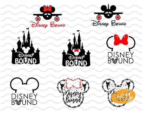 Disney Bound Svg/disney Castle Bound/mickey Bound/disney Plane | Etsy