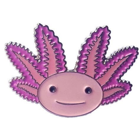 Axolotl Enamel Pin £927 Liked On Polyvore Featuring Jewelry