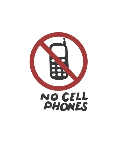 7 Awesome No Cell Phone Sign Printable Repli Counts Template