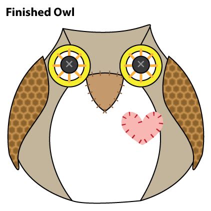 pickled tink  owl pattern