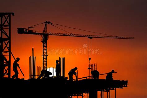 Construction Site Worker Workers Background Background Of