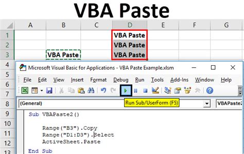 Vba Paste Learn How To Use Vba Paste In Excel