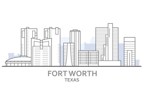 Best Fort Worth Skyline Illustrations Royalty Free Vector Graphics