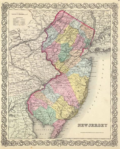 Map Of Nj Towns And Cities