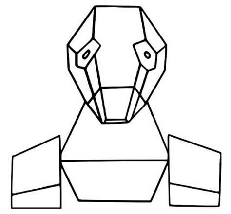 Porygon Pokemon Coloring Page