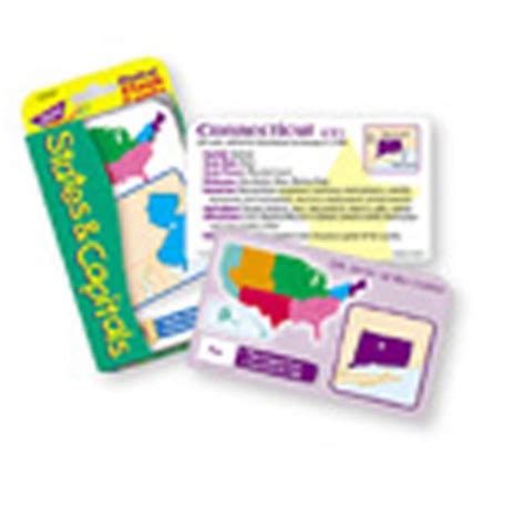Trend Enterprises Pocket Flash Cards States Capitals 3 X 5 56 Two Sided