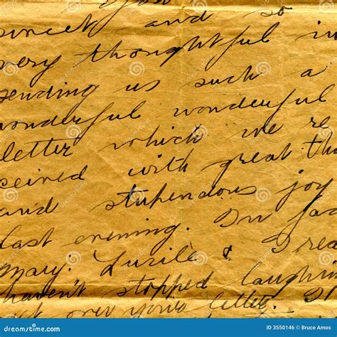 Old Letter Handwriting Detail Royalty Free Stock Image Image 3550146
