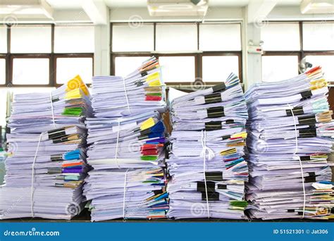 Stack Of Business Papers Stock Image Image Of Files 51521301