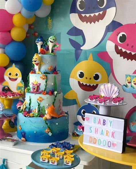 Ideas Para Cumpleaños Baby Shark Fiestas De Cumpleaños Temáticas