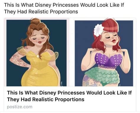 Woman Calls Out These “realistic Proportion” Disney Princesses In