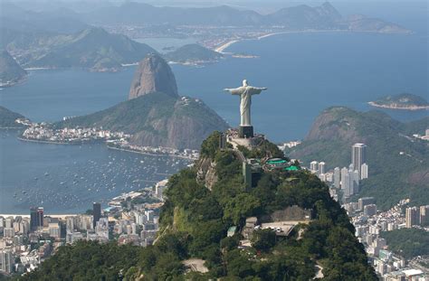 Rio Estátua Cristo Redentor Pão De Açúcar Rio De Janeiro Foto