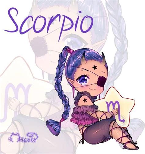 Zodiac Sign Scorpio By Miaowx3 On Deviantart Anime Bọ Cạp Hoàng đạo