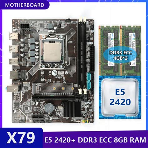 Machinist X79 Motherboard Lga 1356 Set Kit With Xeon E5 2430 Cpu Processor 8gb 2 4gb