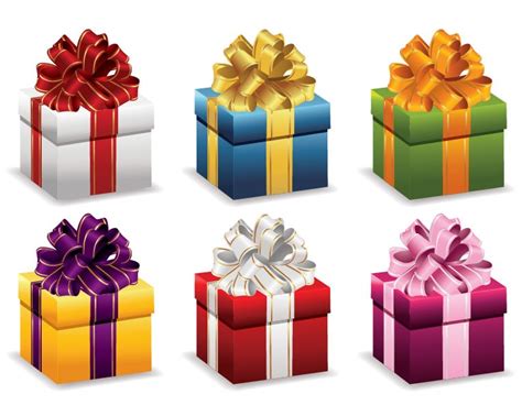 T Boxes With Ribbon Vector Illustration Free Vector Graphics All