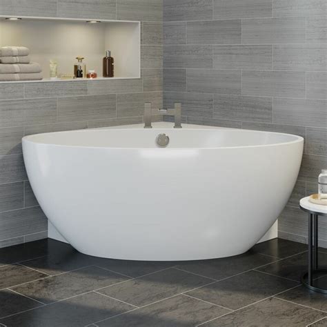 Modern Designer Corner Freestanding Bath Acrylic Bathtub 1510mm Built