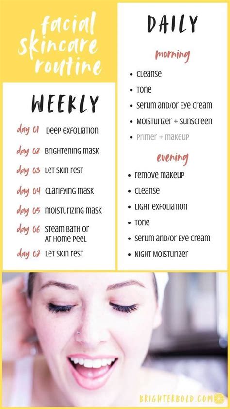 Skincare Revamp Daily Weekly Routine Morning Skin Care Routine