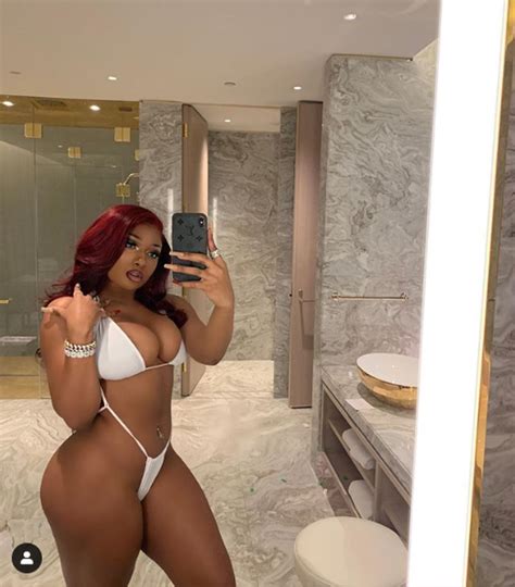 Rapper Megan Thee Stallion Puts Her Massive Cleavage And