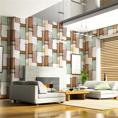 Beibehang Minimalist Abstract Tv Background Wall Paper Roll For Living