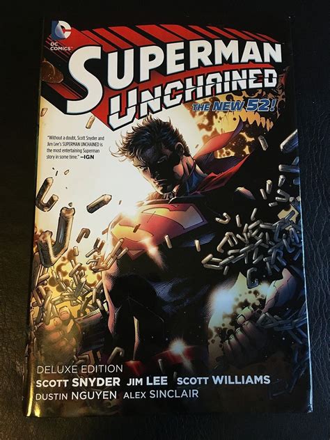 Superman Unchained Deluxe Edition The New 52 Hardcover Graphic Novel Dc