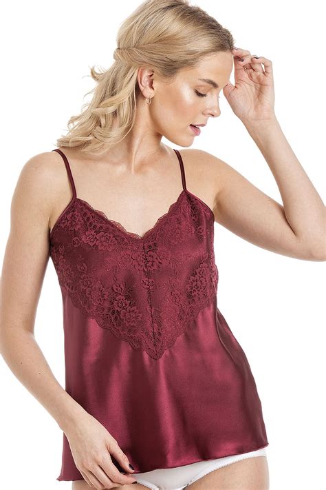 Womens Luxury Satin Camisole Cami And French Knickers Various Colours