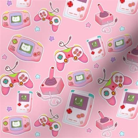 Colorful Fabrics Digitally Printed By Spoonflower Gamer On Pastel