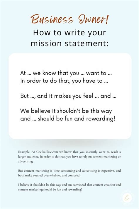 How To Write A Mission Statement With Examples