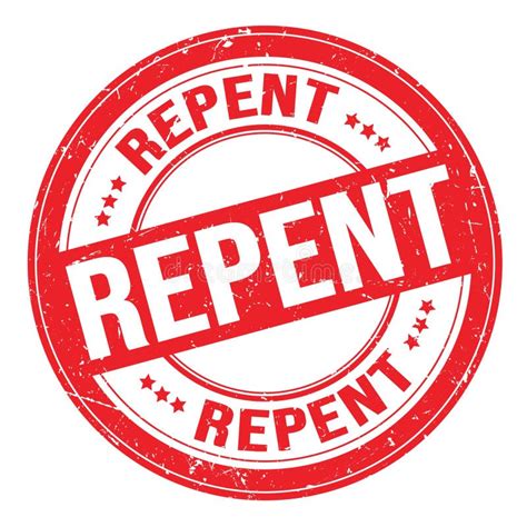 Repent Written Stock Illustrations 67 Repent Written Stock