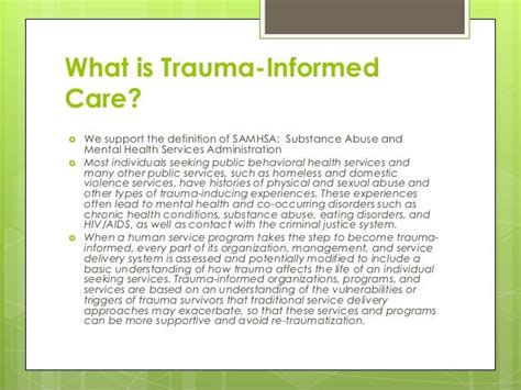 What Is The Trauma Informed Care Network