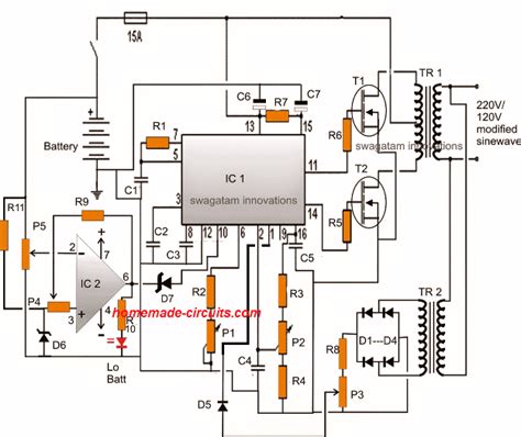 Inverter Circuit With Sg3524 Circuit Diagram
